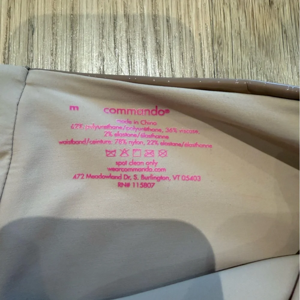 Pair of Commando Patent Midi Skirts Black & Tan, Size M - Picture 3 of 7